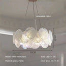 Ljojo Luxury Colorful Glass LED Pendant Lights French Modern Living Room Hanging Lamp