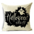 Black White Happy Halloween Trick Or Treat Pillowcase for Ljojo Décor
