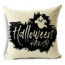 Black White Happy Halloween Trick Or Treat Pillowcase for Ljojo Décor