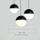 Modern LED Pendant Lights Luxury Glass Stone Lamps for Living Room Home Decoration Chandeliers by Ljojo.