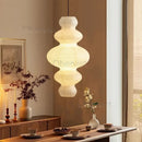 Japanese Style Wabi Sabi E27 Pendant Lamp by Ljojo: Rice Paper LED Chandelier for Stairs and Indoors