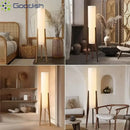 Ljojo Artistic Wabi-sabi Walnut LED Floor Lamp for Bedroom Decor & Home Chandelier