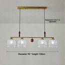 Ljojo Retro American Living Room Pendant Light Antique Glass Crystal Postmodern Bedroom Dining Room Light