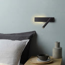 Black Nordic LED bedside wall lamp by Ljojo - Rotating wall lamp for bedroom, living room and study