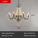European Living Room Gold Crystal Chandelier Luxury Pearl Pendant Lights by Ljojo