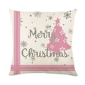 Christmas Party Pillowcase with Santa Claus & Snowman Print for Home Decoration by Ljojo.