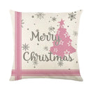 Christmas Party Pillowcase with Santa Claus & Snowman Print for Home Decoration by Ljojo.
