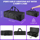 Ljojo™ 2PCS Bracket RGBW LED Light Stand Kit Magic Ball Beam Effect Remote Control