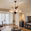Ljojo French Retro Acrylic Pendant Light for Living Dining Room Bedroom Home LED Chandelier