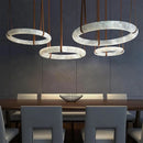 Ljojo Marble Leather LED Pendant Light for Bedroom & Living Room