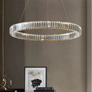Ljojo Luxury Crystal Chandelier with LED Dimming for Villa Staircase
