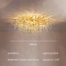 Gold Crystal Chandelier Modern Luxury for Dining Living Room - Ljojo