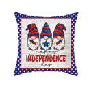 Ljojo LOVE USA Patriotic Letters Decorative Cushion Cover - Cartoon Style Home Decor Pillowcase