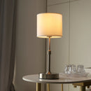 LED 5w Rechargeable Table Lamp Cordless Dimmer Reading Light Copper White Linen USB Touch