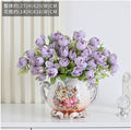 Ljojo™ Ceramic Vase & Flower Arrangement Set - Home Decor Crafts