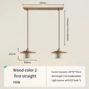 Slim Yellow Travertine LED Pendant Lamp by Ljojo - Cave Stone Suspension Chandelier for Indoor Lighting