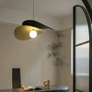 Ljojo Metal Hat Chandelier Glass Ball Pendant Light for Kitchen - Elegant Hanging Lamp