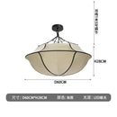 Ljojo Fabric Chandelier Hanging Light for Living Room Bedroom glam decor