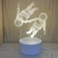 3D Astronaut Night Light LED Bedside Lamp for Room Decoration - Unique Gift for Birthdays and Christmas by Ljojo