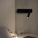 Black Nordic LED bedside wall lamp by Ljojo - Rotating wall lamp for bedroom, living room and study