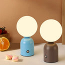 Ljojo LED Table Lamp: Rechargeable Night Light for Bedroom, Desktop, Living Room
