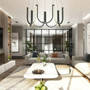 LED Hanging Lamp Modern U Shape Metal Stylish Minimalist Chandelier by Ljojo