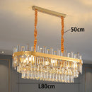 Ljojo Luxury Crystal Chandelier Pendant Light for Living Room and Bedroom