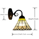 15CM Nordic Style Glass Wall Lamp for Bathroom & Mirror - Translucent Tiffany Art Lighting by Ljojo