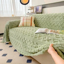 Ljojo™ Super Warm Coral Fleece Sofa Blanket for Winter - Soft & Thick Couch Cover