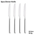 Ljojo 24-Piece Stainless Steel Cutlery Set | Elegant Mirror Finish Western Dinnerware