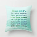 Ljojo Mint Green Geometric Animal Print Pillowcase for Home and Office Decor