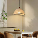 Wabi-Sabi Style Retro Pendant Lights Linen Fabric Chandeliers by Ljojo