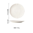 Ljojo Matte Striped Ceramic Plate Set for Molecular Cuisine Tableware