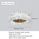 Ljojo High-end Accordion LED Pendant Lights for Living Room Chandelier - Italy Restaurant Design