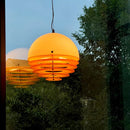 Nordic Simple Orange Sunset Glass Dining Room Pendant Lights by Ljojo - Creative Study Decor Hanging Lamps