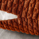 Boho Striped Corduroy Farmhouse Pillow Covers, Soft & Fluffy - Ljojo Brand