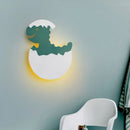 Ljojo LED Dinosaur Egg Kids Wall Lamp - Cute Cartoon Bedroom Light for Nursery