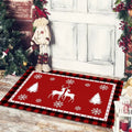 Christmas Dwarf Print Floor Mat for Living Room and Balcony Decoration by Ljojo