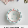 Ljojo Mini Pink Cutlery Set with Dessert & Fruit Plates & Bow-Shaped Meal Plate