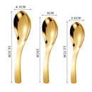 Ljojo 304 Stainless Steel Korean Children Soup Spoon Ice Cream Dessert Fruit Spoons