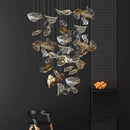 Ljojo Luxury LED Chandelier Modern Living Room Pendant Light - Customizable Art Styles