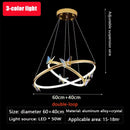 LED Gold Ring Butterfly Chandelier Pendant Light Fixture by Ljojo - Elegant Home Decor Lighting for Living Room