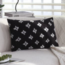Ljojo 30x50 Black Cushion Covers for Sofa, Chair, and Bed Decor