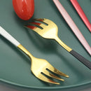 Ljojo Mini Stainless Steel Tea Cake Dessert Forks Set - 8pcs