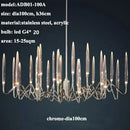 Ljojo Luxe Crystal Chandelier: Elegant Nordic Office & Living Room Pendant Lamp