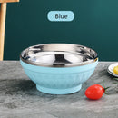 Ljojo 304 Stainless Steel Double-layer Heat Insulation Large Capacity Soup Bowl
