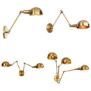Gold Plated Iron Adjustable Wall Sconces for Home Decor by Ljojo