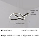Ljojo LED Pendant Chandelier with Remote Control for Home Dining Kitchen Bar