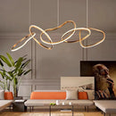 Ljojo Maillon Rose Gold Pendant Light - Minimalist Designer LED Ring Light