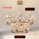 Ljojo Luxury Crystal Living Room Chandelier - Modern Dining Room Pendant Lamp
